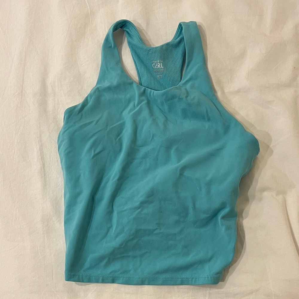 Athleta Teal Racerback Tank Top